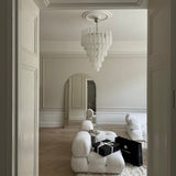 Murano Clear Drop Chandelier - 75 Drop - Bellavé Studio
