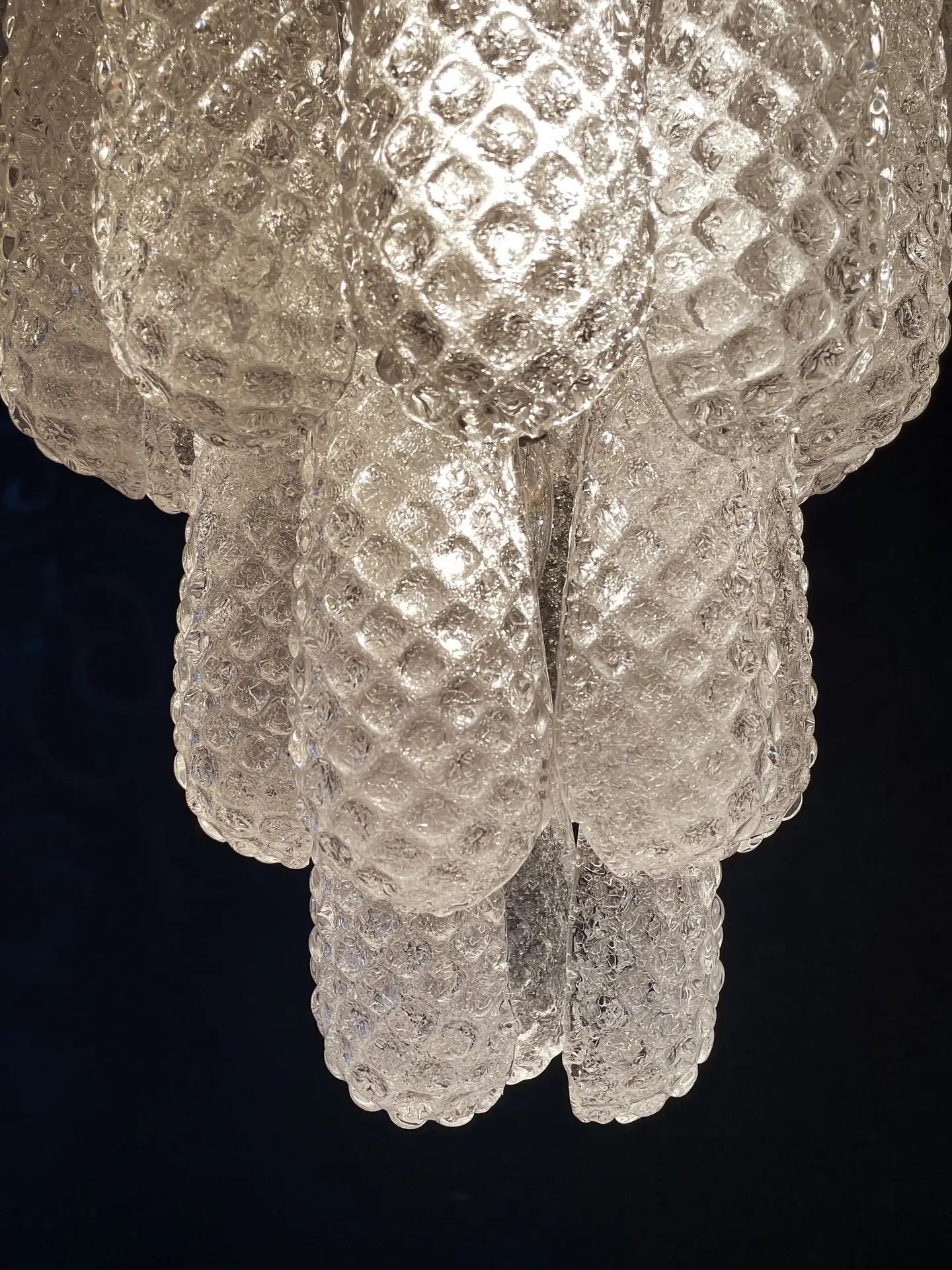 Murano Clear Drop Chandelier - 75 Drop - Bellavé Studio