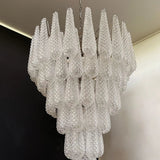 Murano Clear Drop Chandelier - 75 Drop - Bellavé Studio