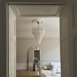 Murano Clear Drop Chandelier - 75 Drop - Bellavé Studio