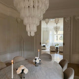 Murano Clear Drop Chandelier - 75 Drop - Bellavé Studio