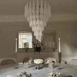 Murano Clear Drop Chandelier - 75 Drop - Bellavé Studio