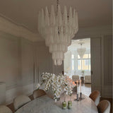 Murano Clear Drop Chandelier - 75 Drop - Bellavé Studio
