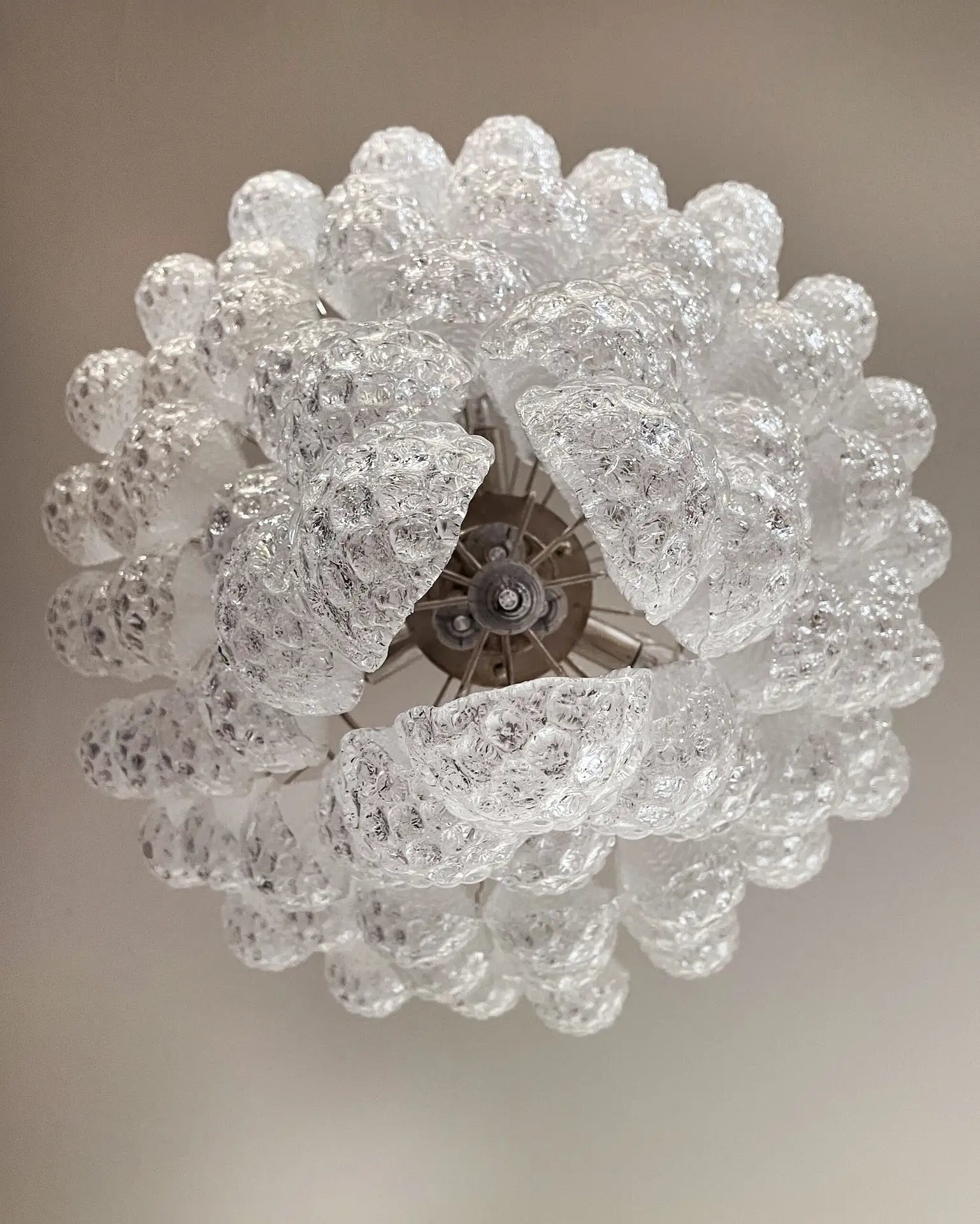 Murano Clear Drop Chandelier - 75 Drop - Bellavé Studio
