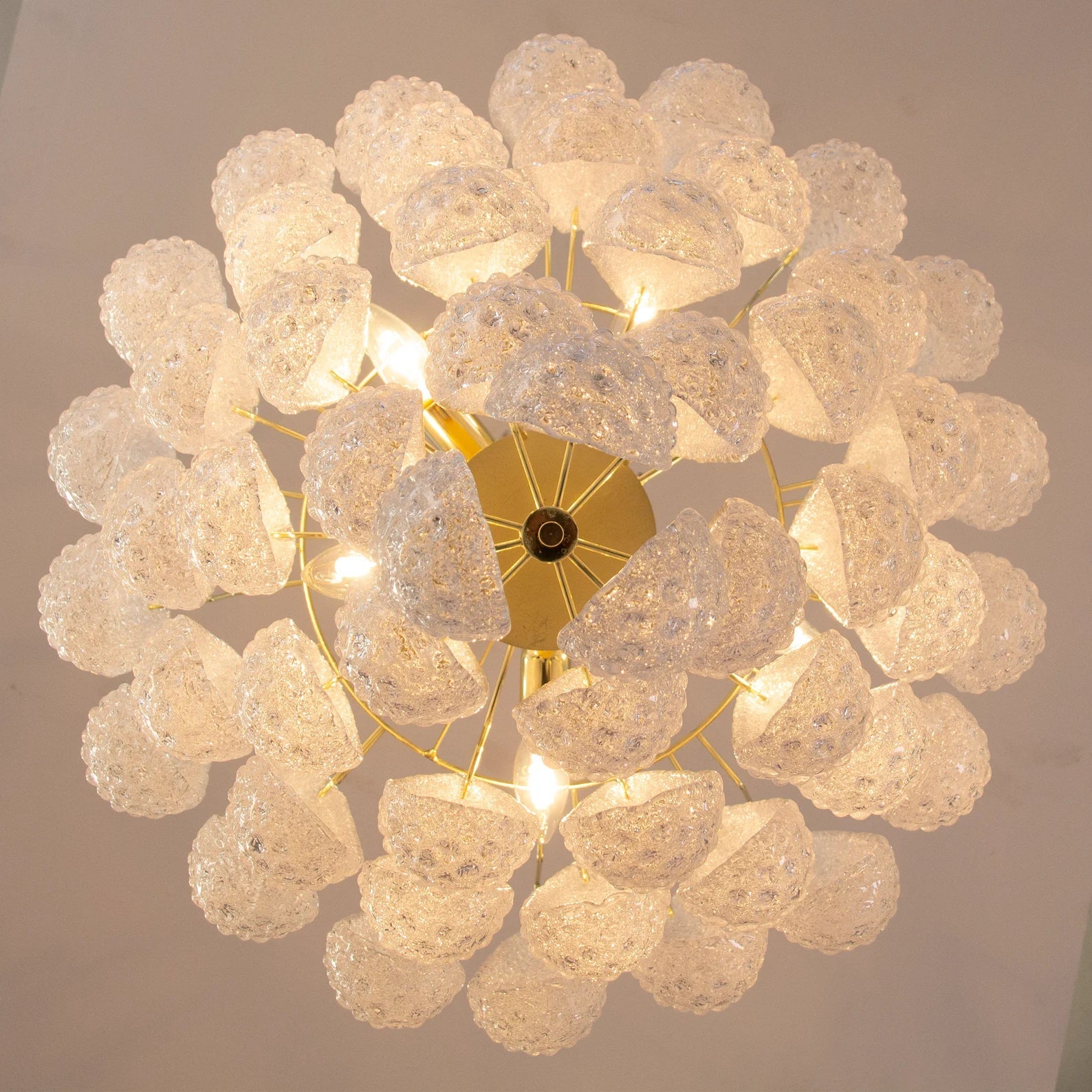 Murano Clear Drop Chandelier Ø60 - 52 Drop - Bellavé Studio