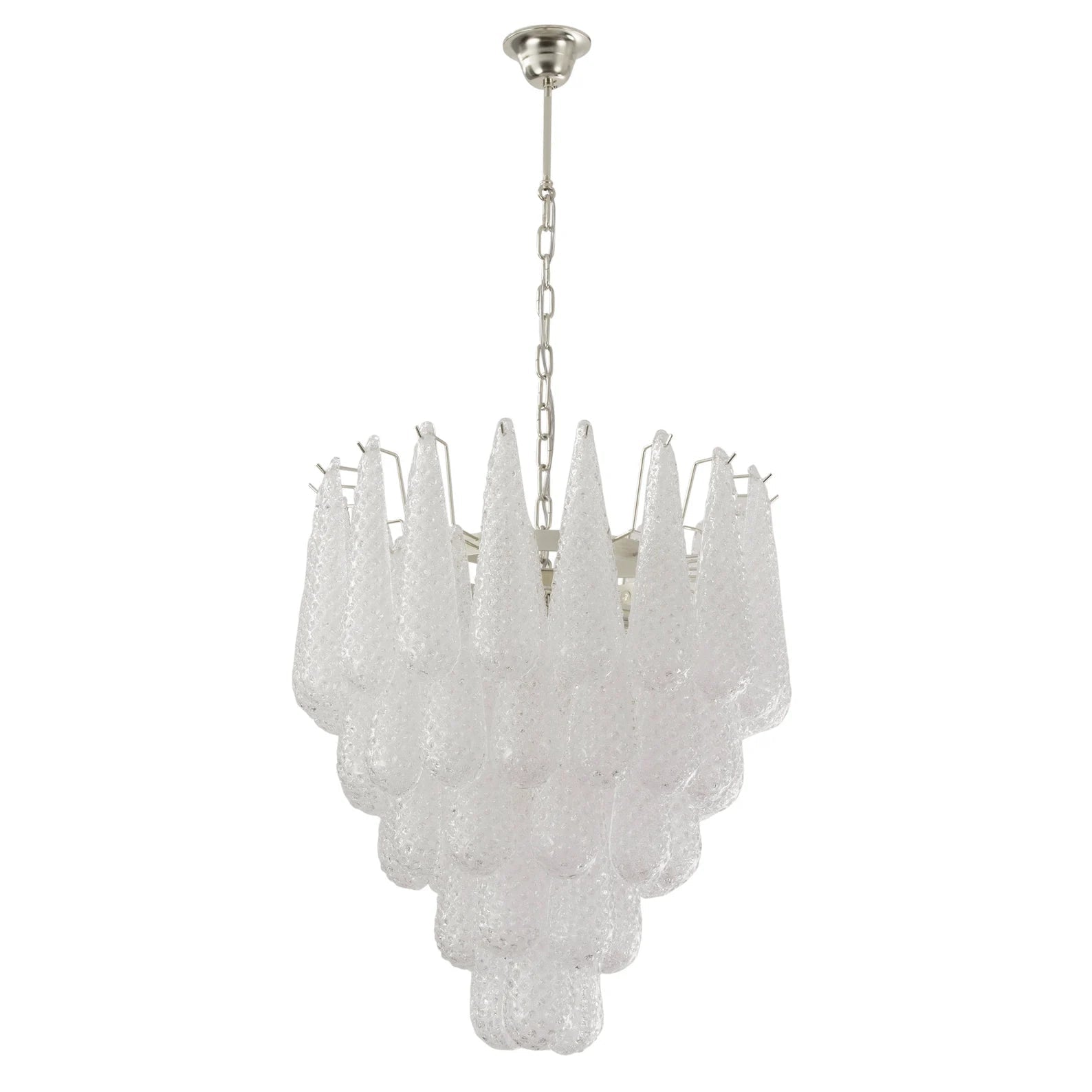 Murano Clear Drop Chandelier Ø60 - 52 Drop - Bellavé Studio