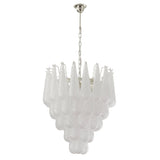 Murano Clear Drop Chandelier Ø60 - 52 Drop - Bellavé Studio