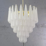 Murano Clear Drop Chandelier Ø60 - 52 Drop - Bellavé Studio