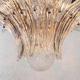 Murano Clear Palmette Chandelier – 2 Tier Ø85 - Bellavé Studio