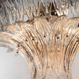 Murano Clear Palmette Chandelier – 2 Tier Ø85 - Bellavé Studio