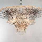 Murano Clear Palmette Chandelier – 2 Tier Ø85 - Bellavé Studio