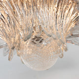 Murano Clear Palmette Chandelier – 2 Tier Ø85 - Bellavé Studio