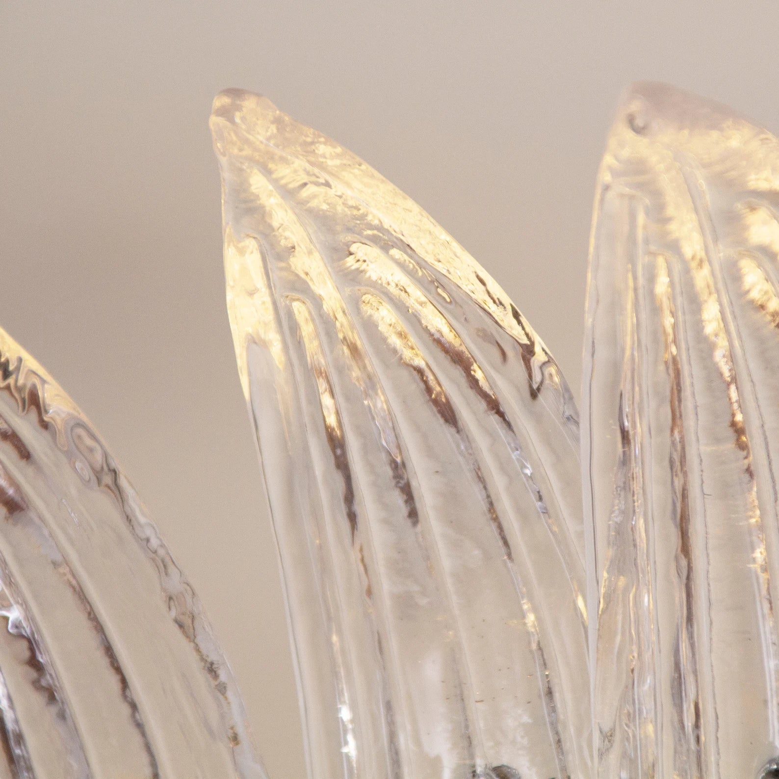 Murano Clear Palmette Chandelier Ø90 - Bellavé Studio