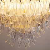 Murano Clear Palmette Chandelier Ø90 - Bellavé Studio