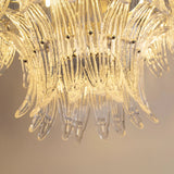 Murano Clear Palmette Chandelier Ø90 - Bellavé Studio
