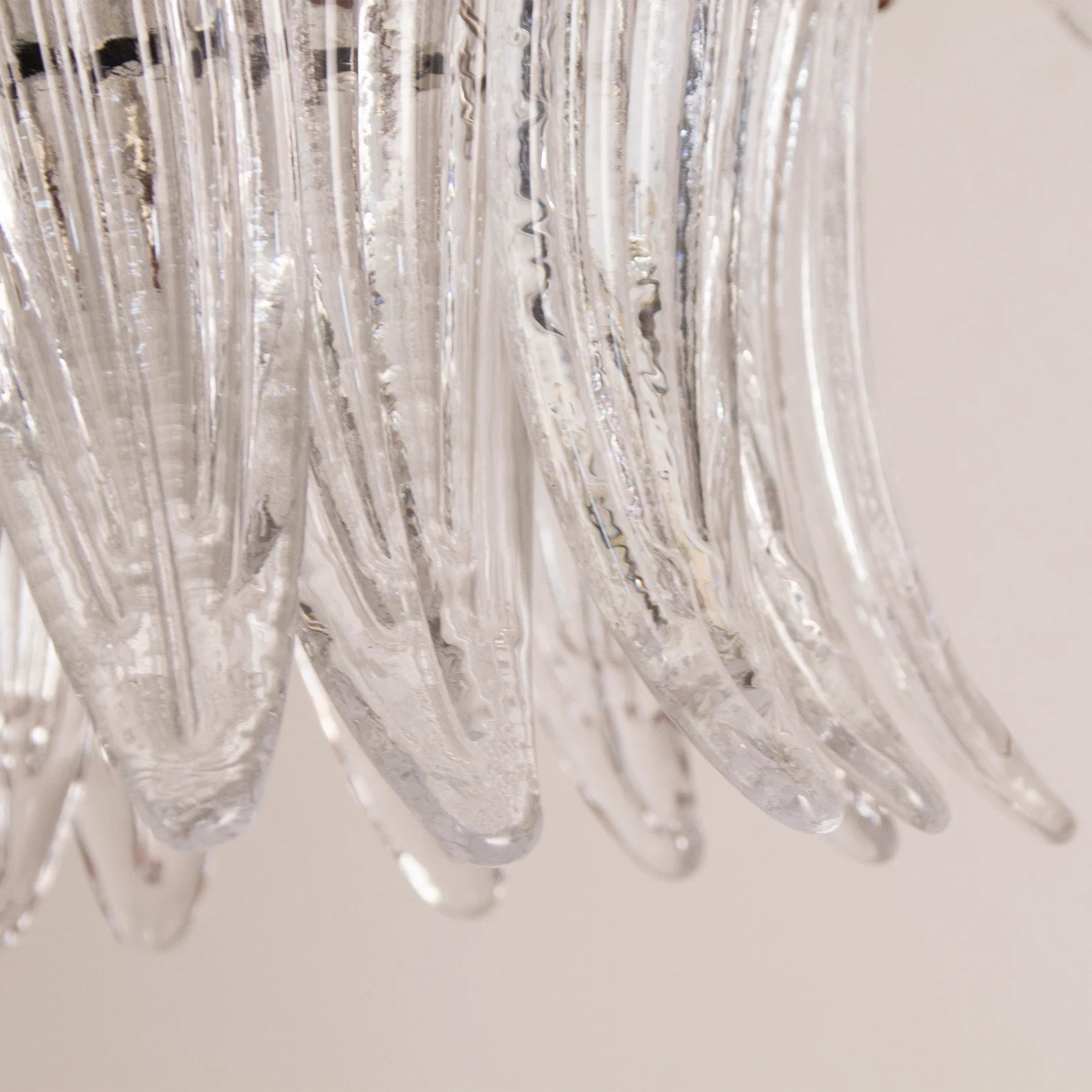 Murano Clear Palmette Chandelier Ø90 - Bellavé Studio