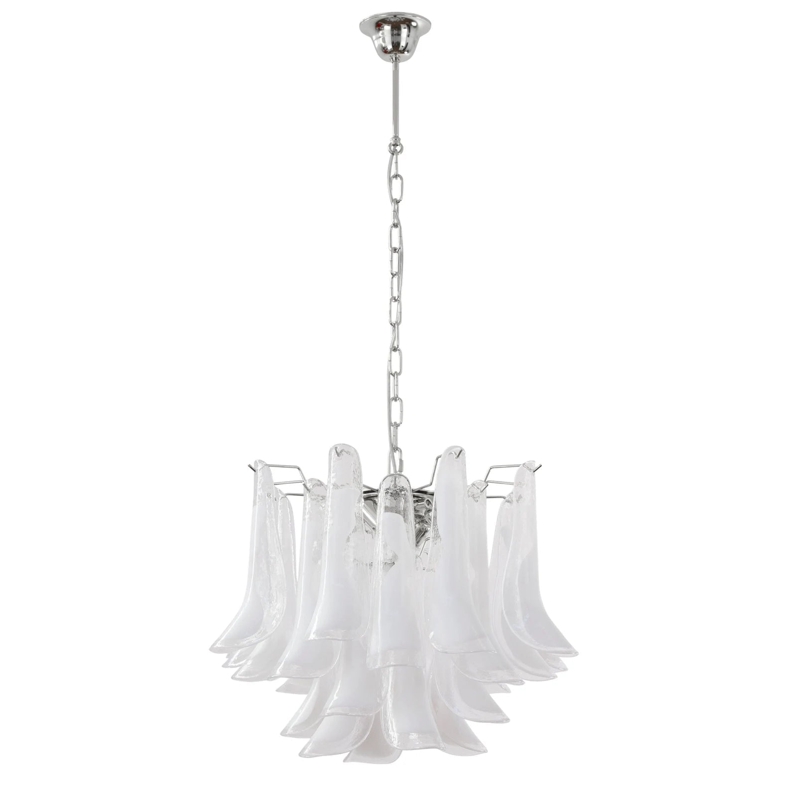 Murano Clear Petali Chandelier Ø57 - 24 glasses - Bellavé Studio