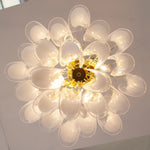 Murano Clear Petali Chandelier Ø57 - 24 glasses - Bellavé Studio