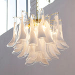 Murano Clear Petali Chandelier Ø57 - 24 glasses - Bellavé Studio