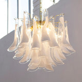 Murano Clear Petali Chandelier Ø57 - 24 glasses - Bellavé Studio