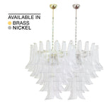 Murano Clear Petali Chandelier Ø75 - 52 Glasses - Bellavé Studio