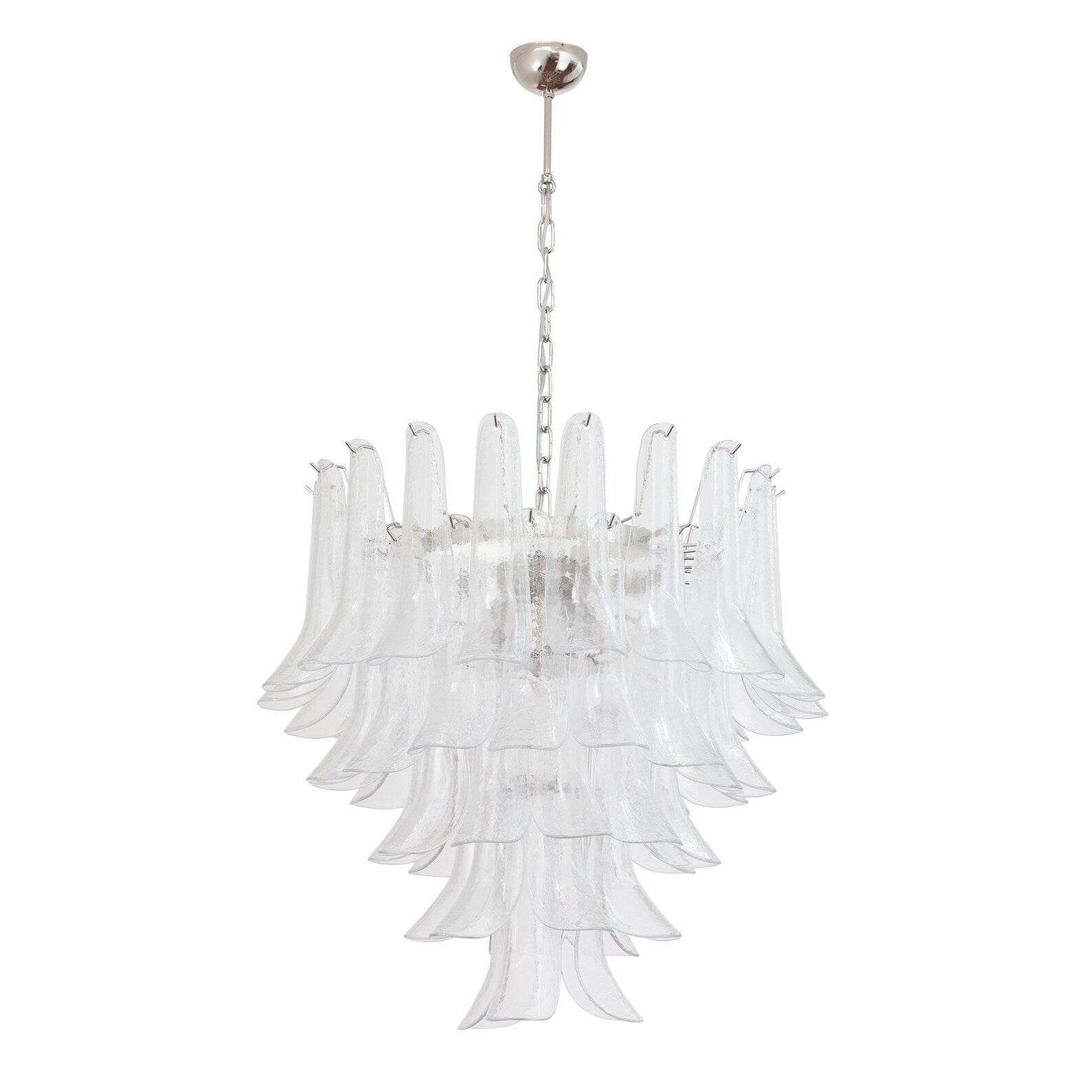 Murano Clear Petali Chandelier Ø75 - 52 Glasses - Bellavé Studio