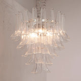 Murano Clear Petali Chandelier Ø75 - 52 Glasses - Bellavé Studio