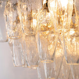 Murano Clear Poliedri Chandelier 50 cm - Bellavé Studio