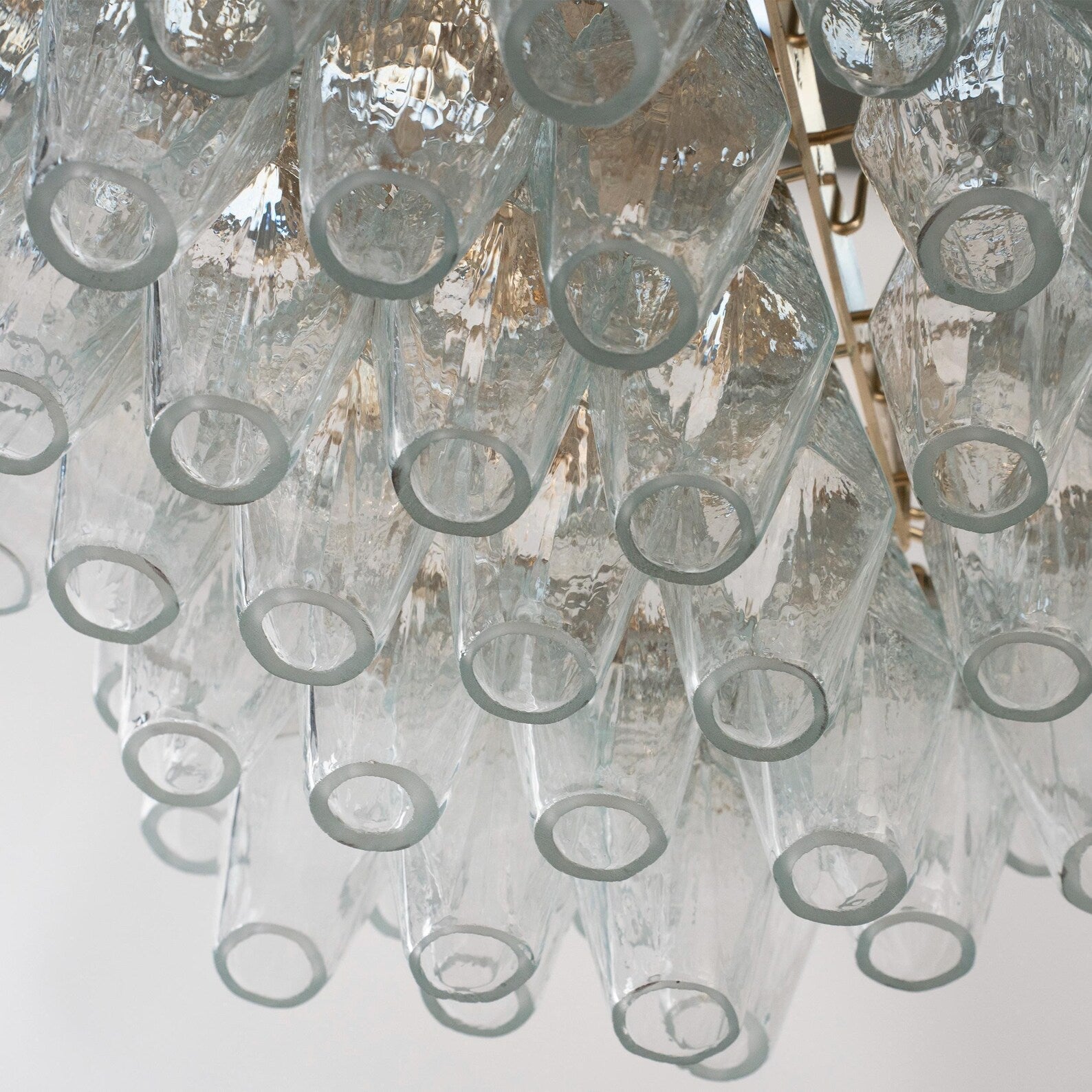 Murano Clear Poliedri Chandelier 50 cm - Bellavé Studio