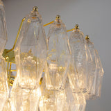 Murano Clear Poliedri Chandelier Ø75 - Bellavé Studio