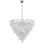 Murano Clear Poliedri Chandelier Ø75 - Bellavé Studio