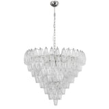 Murano Clear Poliedri Chandelier Ø75 - Bellavé Studio