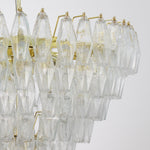 Murano Clear Poliedri Chandelier Ø75 - Bellavé Studio