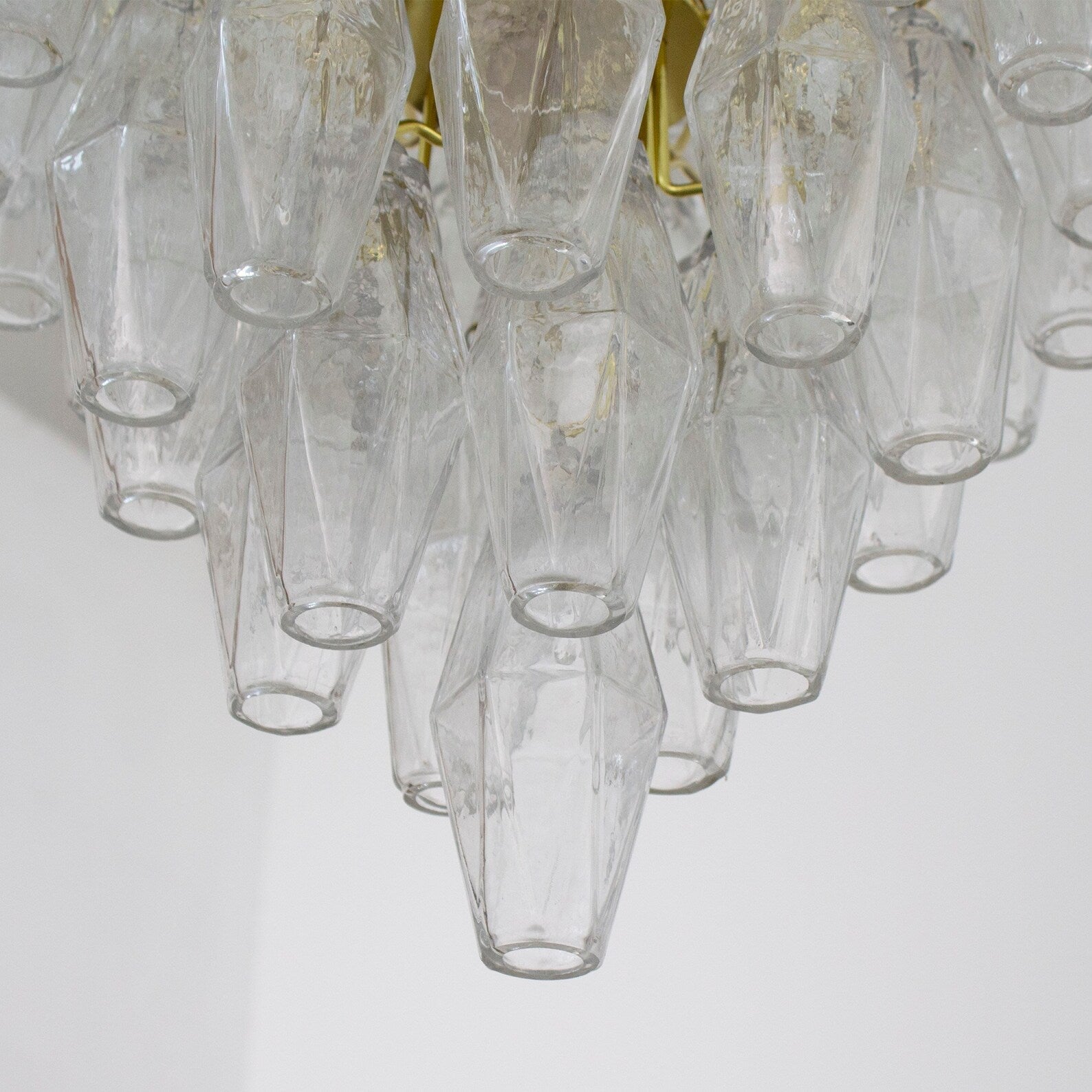 Murano Clear Poliedri Chandelier Ø75 - Bellavé Studio