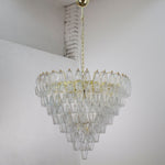 Murano Clear Poliedri Chandelier Ø75 - Bellavé Studio