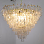 Murano Clear Poliedri Chandelier Ø75 - Bellavé Studio