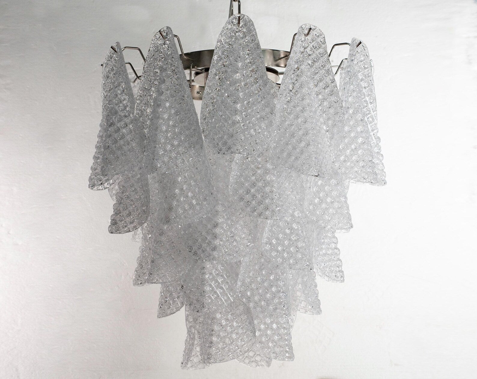 Murano Clear Rondini Chandelier Ø55 - 38 Glasses - Bellavé Studio