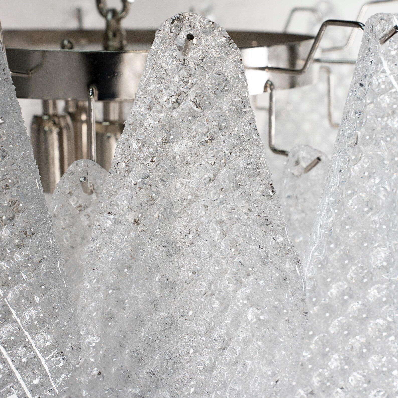 Murano Clear Rondini Chandelier Ø55 - 38 Glasses - Bellavé Studio