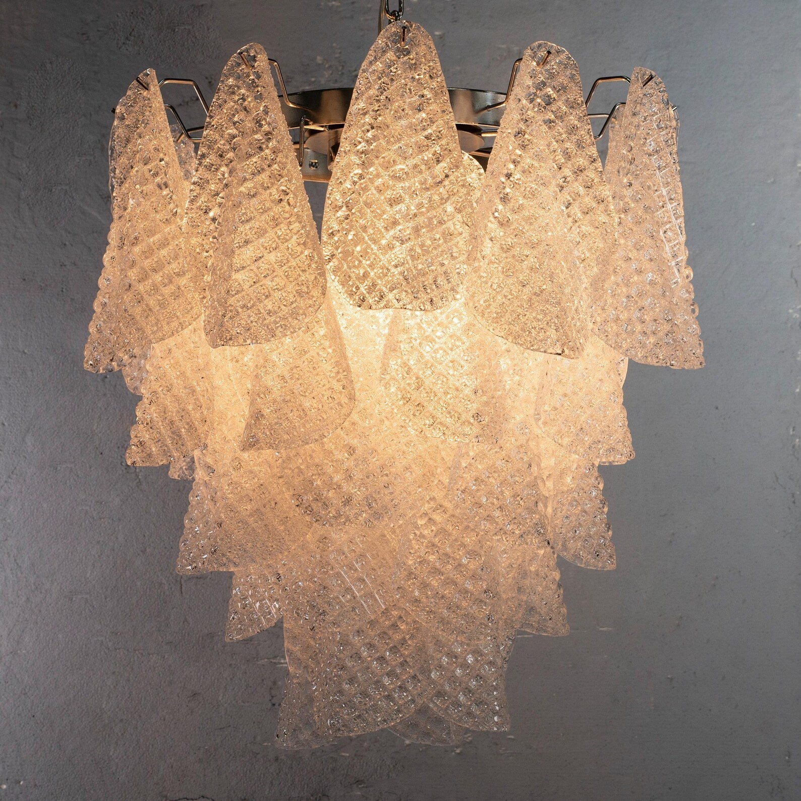 Murano Clear Rondini Chandelier Ø55 - 38 Glasses - Bellavé Studio