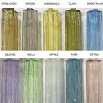 Murano Clear Tronchi Chandelier Ø28 - 8 Tubes - Bellavé Studio