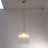 Murano Clear Tronchi Chandelier Ø28 - 8 Tubes - Bellavé Studio