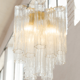 Murano Clear Tronchi Chandelier Ø36 - 15 Tubes - Bellavé Studio