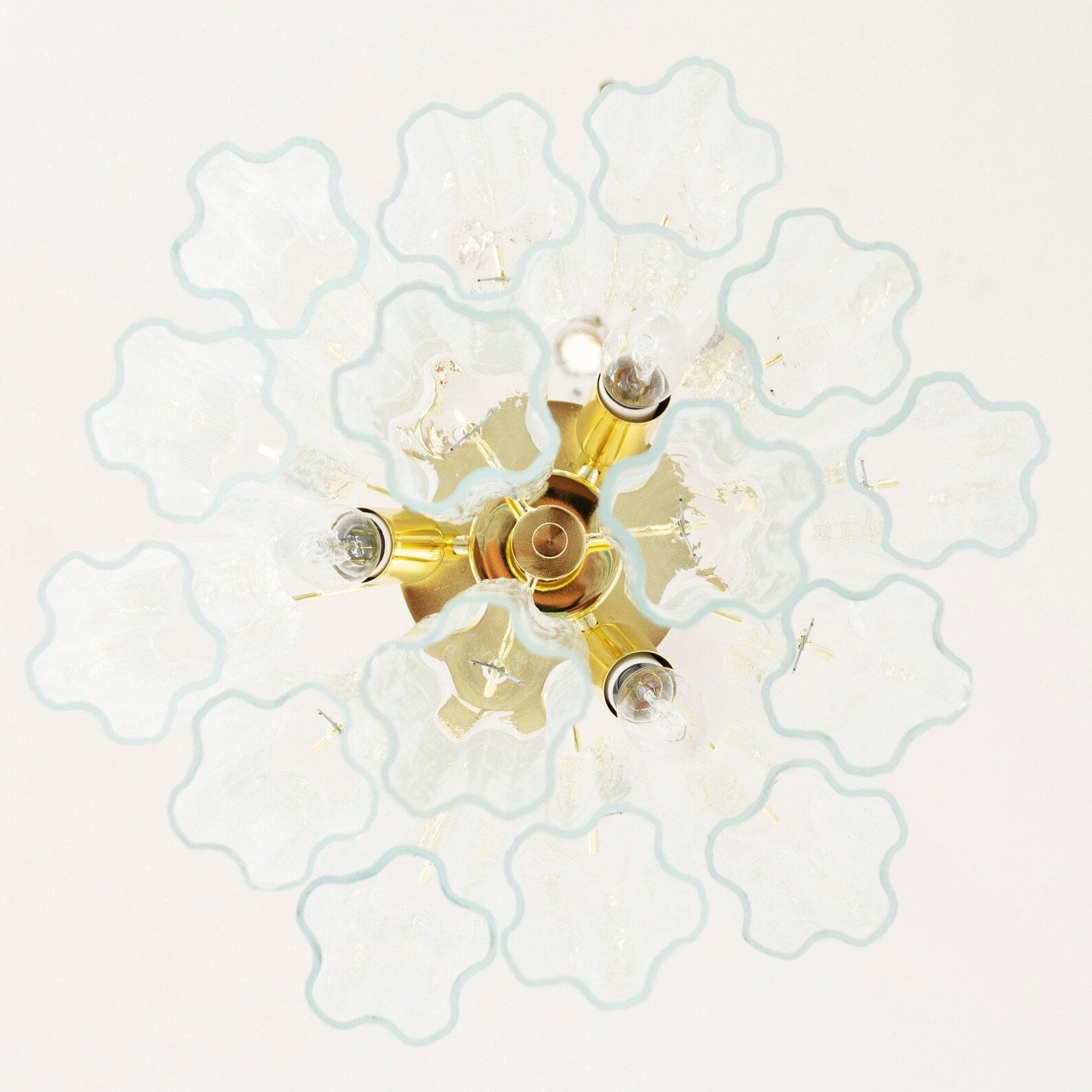 Murano Clear Tronchi Chandelier Ø36 - 15 Tubes - Bellavé Studio