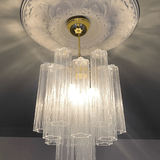 Murano Clear Tronchi Chandelier Ø36 - 15 Tubes - Bellavé Studio