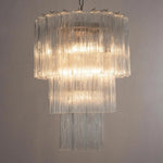 Murano Clear Tronchi Chandelier Ø50 - 36 Tubes - Bellavé Studio