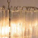 Murano Clear Tronchi Chandelier Ø50 - 36 Tubes - Bellavé Studio