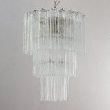 Murano Clear Tronchi Chandelier Ø50 - 36 Tubes - Bellavé Studio