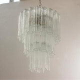 Murano Clear Tronchi Chandelier Ø50 - 36 Tubes - Bellavé Studio