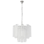 Murano Clear Tronchi Chandelier Ø53 - 24 Tubes - Bellavé Studio