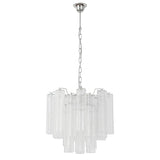 Murano Clear Tronchi Chandelier Ø53 - 24 Tubes - Bellavé Studio